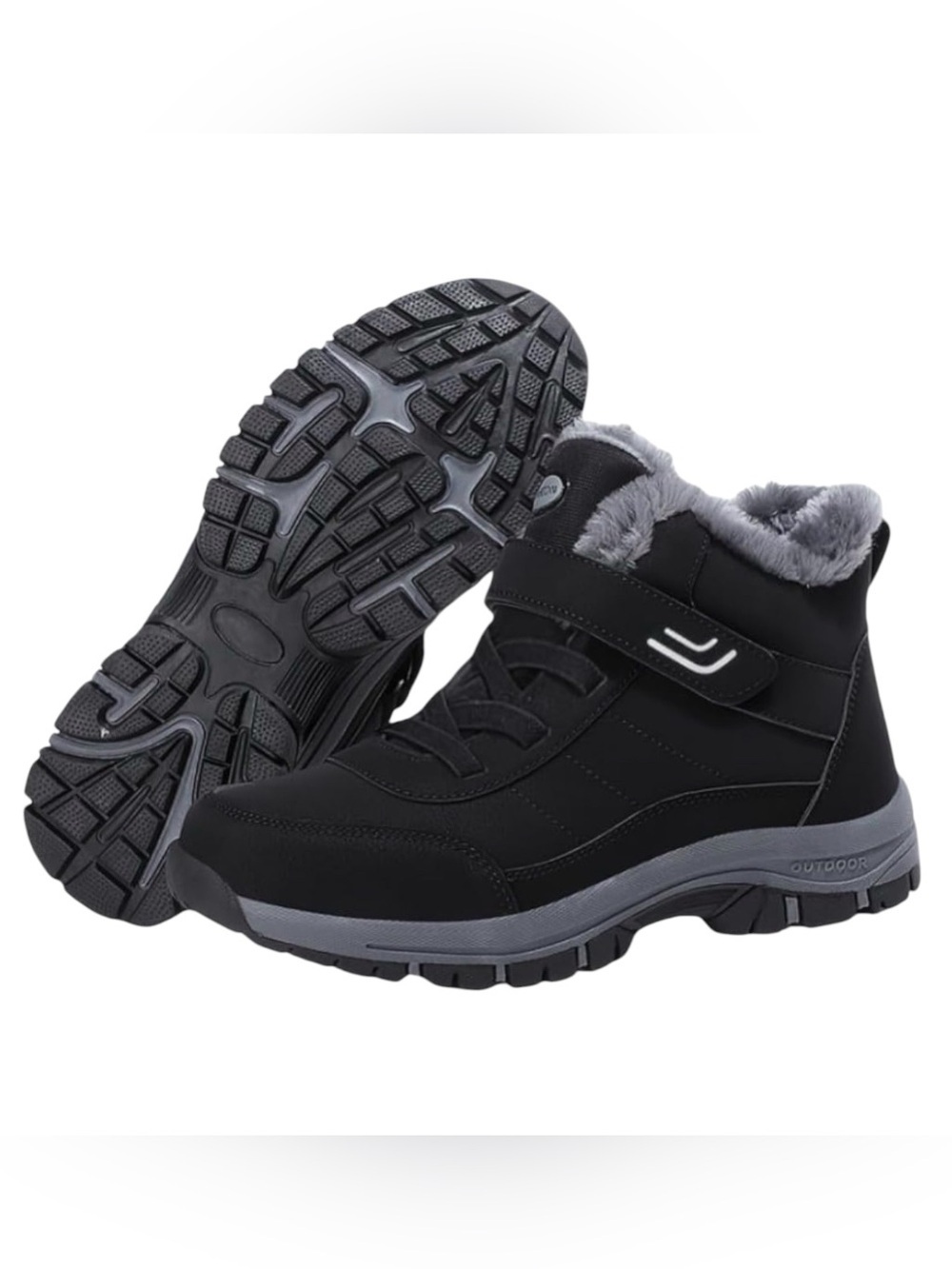 Women Winter Snow Boots Size 6.5 Warm Fur Lined Waterproof Ankle Booties Outdoor